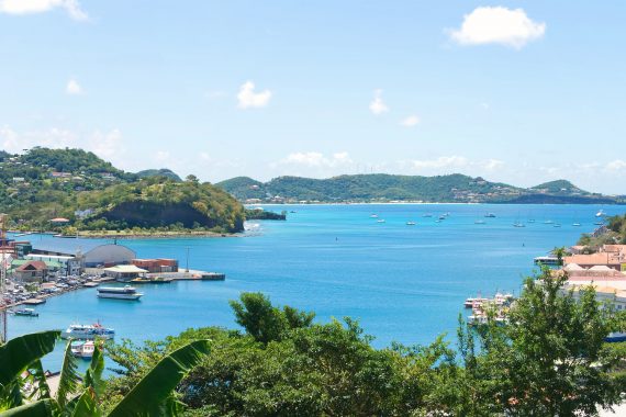 Carlisle Bay on the Caribbean island Grenada